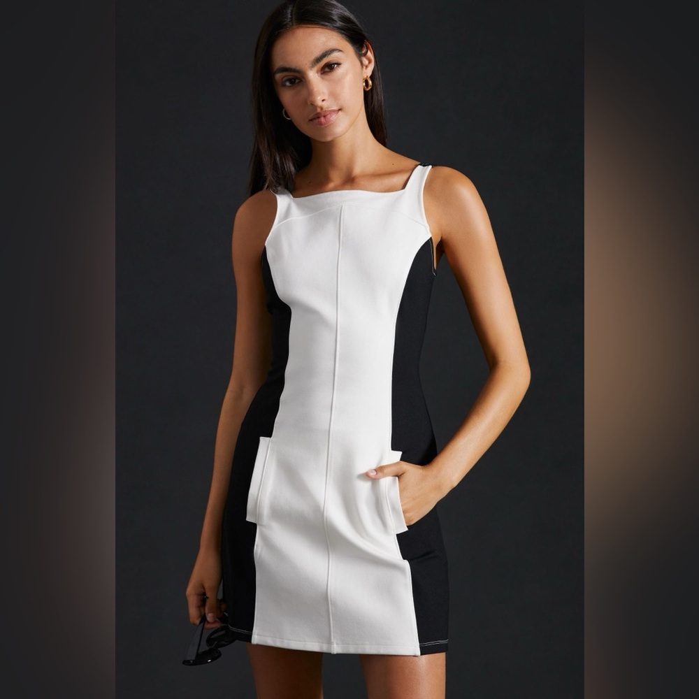 Anthropologie Maeve Colorblock Mini Dress